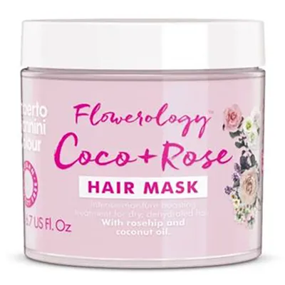 Umberto Giannini Flowerology, Coco + Rose Vegan Treatment Mask (Wegańska maska do włosów)