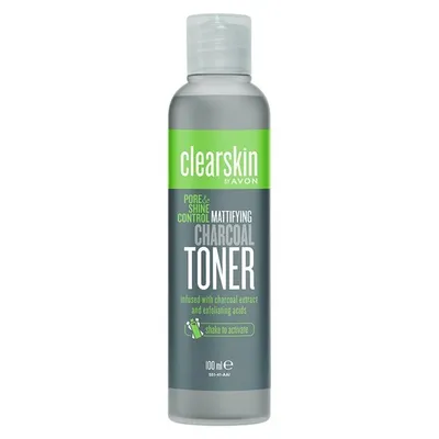 Avon Clearskin, Mattifying Charcoal Toner (Głęboko oczyszczający tonik z aktywnym węglem)