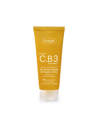 Ziaja Naturalnie Nawilżamy, C.B3 Niacynamid, Nie-zwykły peeling do twarzy w żelu