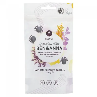 Ben&Anna Velvet Natural Shower Tablets (Naturalne tabletki do mycia ciała)