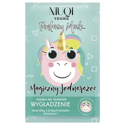 Niuqi Young Fantasy Mask, Maska na tkaninie wygładzająca `Magiczny Jednorożec`