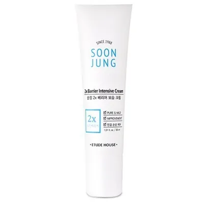 Etude Soon Jung, 2x Barrier Intensive Cream (Krem nawilżająco-kojący)