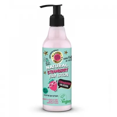 Planeta Organica Natural Body Lotion Strawberry (Balsam do ciała `Truskawka`)