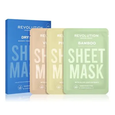 Revolution Skincare Dry Skin Sheet Mask Set (Maseczki do skóry suchej)