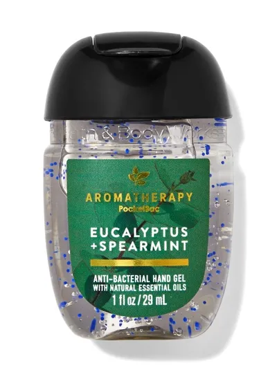 Bath & Body Works Eucalyptus Spearmint, Anti-bacterial Hand Gel with Natual Essential Oils (Oczyszczający żel do rąk)