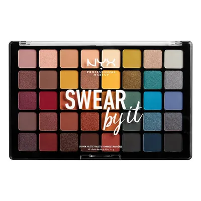 NYX Professional Makeup Swear by it Shadow Palette (Paleta 40 cieni do powiek)