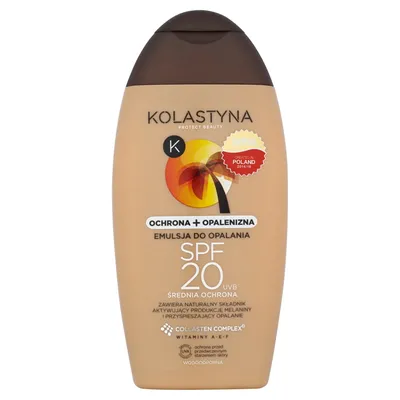 Kolastyna Emulsja do opalania SPF 20 `Ochrona + opalenizna`