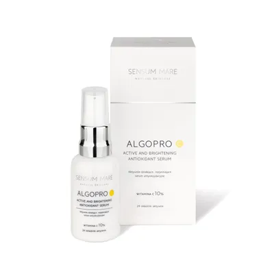 Sensum Mare Dermocosmetics Algopro C, Active and Brightening Antioxidant Serum (Aktywnie działające, rozjaśniające serum antyoksydacyjne z witaminą C 10%)