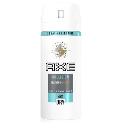 AXE Collision Leather + Cookies, Anti Perspirant Spray 48h (Antyprespirant w sprayu)