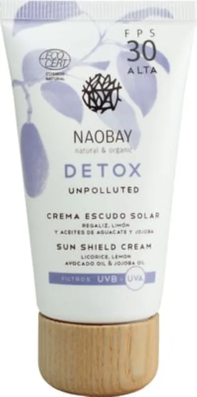 Naobay Detox, Sun Shield Cream SPF 30 (Krem  przeciwsłoneczny SPF 30)