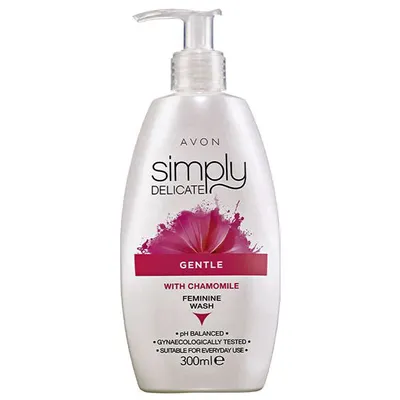Avon Simply Delicate, Gentle Feminine Wash with Chamomile (Łagodny żel do higieny intymnej z wyciągiem z rumianku (nowa wersja))