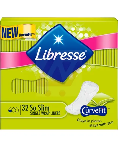 Libresse So Slim Single Wrap Liners (Super cienkie wkładki higieniczne)