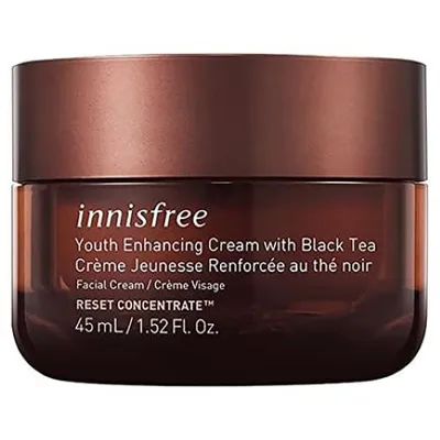 Innisfree Youth Enhancing Cream With Black Tea (Korygujący krem odmładzający z czarną herbatą)