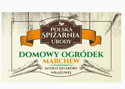 Polska Spiżarnia Urody Domowy ogródek, Mydło do skóry wrażliwej `Marchew`