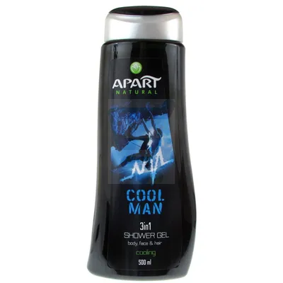 Apart Natural Men, Cool Man 3 w 1, Shower Gel Body, Face & Hair (Żel pod prysznic dla mężczyzn do ciała, włosów, twarzy)