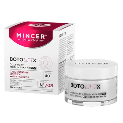 Mincer Pharma Botoliftx 40+, Odżywczy krem-maska na noc No. 703