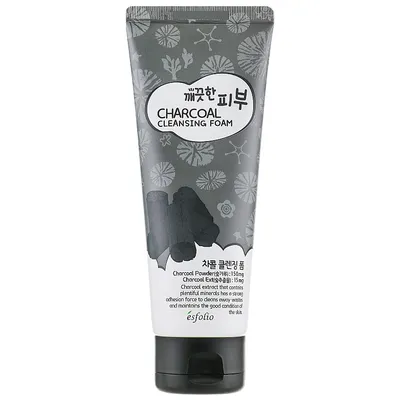 Esfolio Charcoal Cleansing Foam (Wygładzająco-oczyszczająca pianka do twarzy z aktywnym węglem)