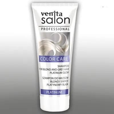 Venita Salon Professional Color Care, Shampoo for Blond and Grey Hair Platinum Glow (Szampon rewitalizujący kolor z efektem płukanki)