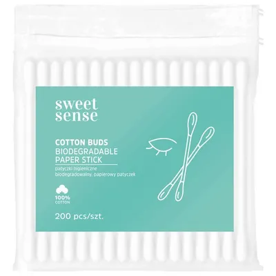 Sweet Sense Cotton Buds Biodegradable Paper Stick (Patyczki higieniczne)