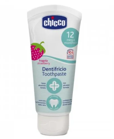 Chicco Pasta do zębów bez fluoru 12M+