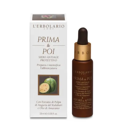 L'Erbolario Solare, Prima & Poi, Siero Antiage Protettivo (Ochronne serum do twarzy)