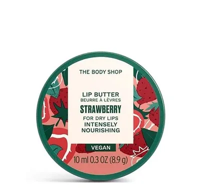 The Body Shop Strawberry, Vegan Lip Butter (Wegańskie masełko do ust `Truskawka`)