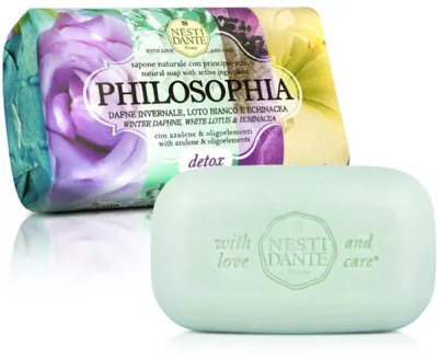 Nesti Dante Philosophia Detox, Winter Daphne, White Lotus & Echinacea Natural Soap (Naturalne mydło toaletoweo zapachu wawrzynu, lotosu i jeżówki)
