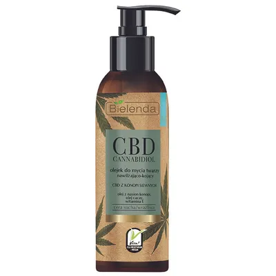 Bielenda CBD Cannabidiol, Olejek do mycia twarzy nawilżająco-kojący
