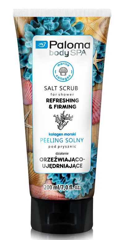 Paloma Body Spa, Salt Scrub for Shower Refreshing & Firming (Peeling do ciała orzeźwiająco - ujędrniający)