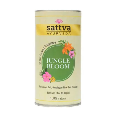 Sattva Ayurveda Jungle Bloom, Bath Salt (Sól do kąpieli o działaniu relaksującym o zapachu kwiatów dżungli)