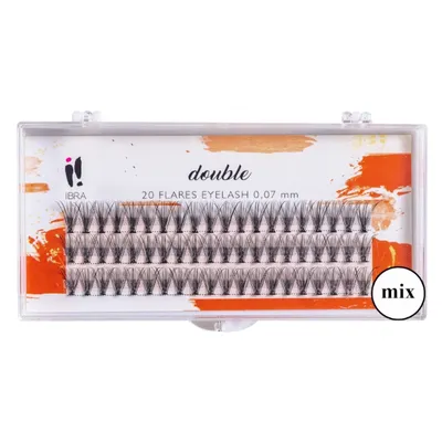 Ibra Double Flares Eylashes Knot-free (Kępki sztucznych rzęs o podwójnej objętości)