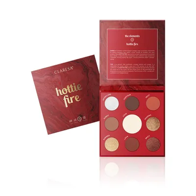 Claresa Hottie Fire Eyeshadow Palette (Paleta cieni do powiek)