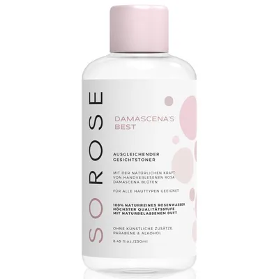 So! Rose Damascena's Best , Classic Facial Toner (Tonik ' Woda Różana ' do twarzy)