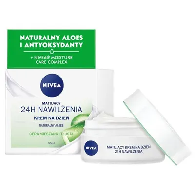 Nivea Matujący krem do twarzy na dzień `Minerały i antyoksydanty 24h nawilżenia`