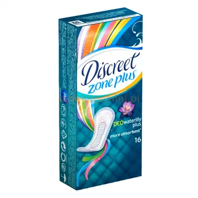 Discreet Zone Plus, Deo Waterlily Plus (Wkładki higieniczne)