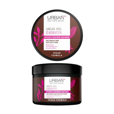 Urban Care Argan Oil & Keratin, Intensive Treatment Hair Mask (Maska do włosów łamliwych)
