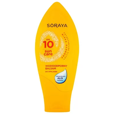 Soraya Sun Care, Wodoodporny balsam do opalania z nawilżającymi algami morskimi SPF 10