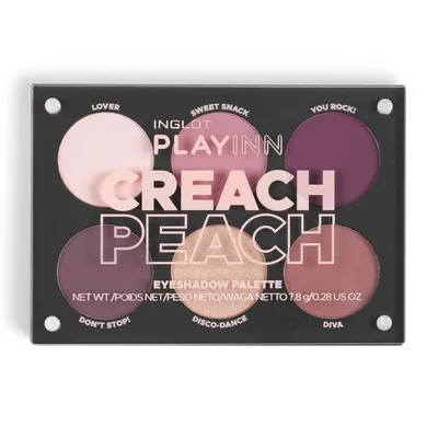 Inglot Playinn, Creach Peach Eyeshadow Palette (Paleta cieni do powiek)