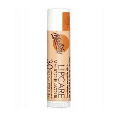 Malibu Sun Lip Care Balm UVA/UVB  Sunscreen Protection Mango Flavour (Balsam do ust do opalania SPF30 o smaku mango)