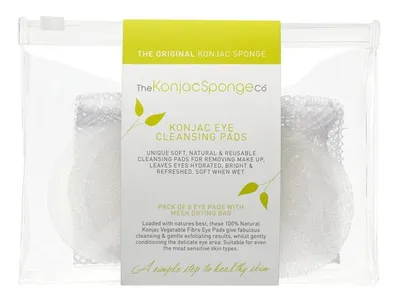 Konjac Sponge Company Konjac Eye Cleansing Pads (Okrągłe płatki z gąbki Konjac do oczyszczania i demakijażu twarzy i oczu)