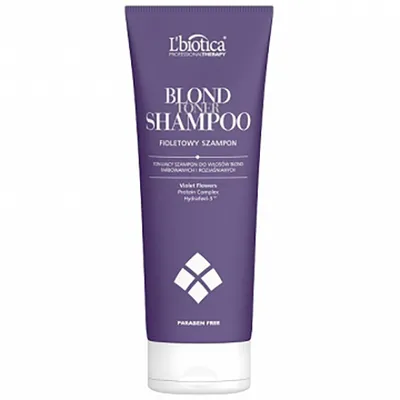 L'biotica Professional Therapy, Blond Toner Shampoo (Tonujący, fioletowy szampon do włosów blond, farbowanych i rozjaśnianych)