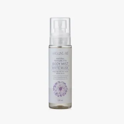 Welcos Around Me, Natural Perfume Vita Body Mist White Musk (Nawilżająca mgiełka do ciała o zapachu białego piżma)