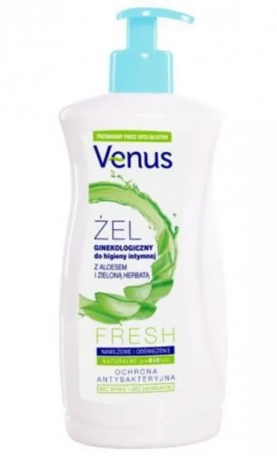 Venus Żel ginekologiczny do higieny intymnej z aloesem i zieloną herbatą `Fresh`