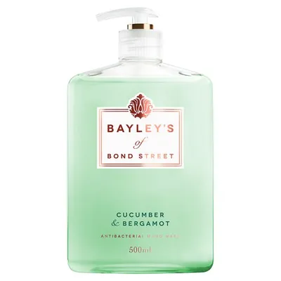 Bayley's of Bond Street Cucumber & Bergamot Antibacterial Hand Wash (Antybakteryjne mydło do rąk w płynie `Ogórek i bergamota`)