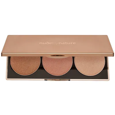 Nude by Nature Highlight Palette (Zestaw  rozświetlaczy do makijażu)