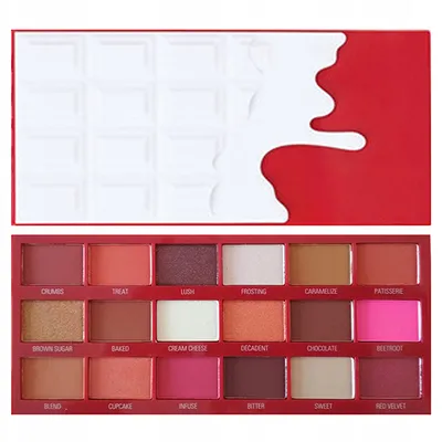 I Heart Revolution Red Velvet Chocolate Shadow Palette (Paleta 18 cieni do powiek)
