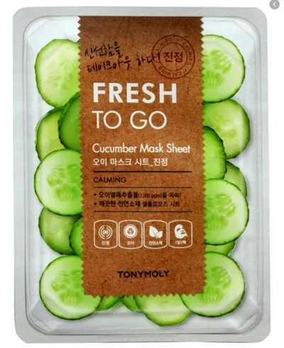 Tony Moly Fresh To Go, Cucumber Mask Sheet Calming (Kojąca maska z ogórka)