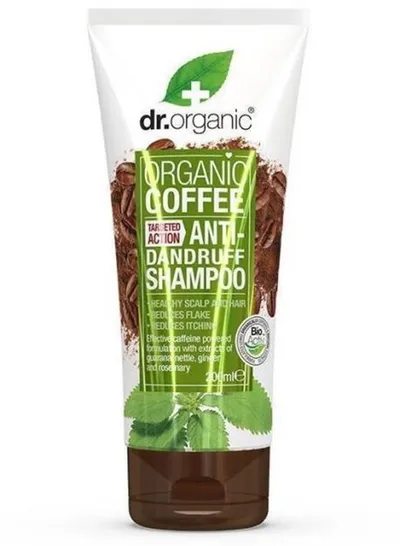 Dr.Organic Organic Coffee Stimulating Hair and Scalp Shampoo (Szampon do włosów i skóry głowy z organiczną kawą przeciwłupieżowy)