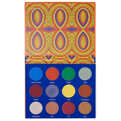 Juvia's Place Afrique Eyeshadow Palette (Paleta 12 cieni do powiek)