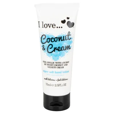I Love... Cosmetics Coconut & Cream, Super Soft Hand Lotion (Superdelikatny balsam do rąk `Kokos i śmietanka`)